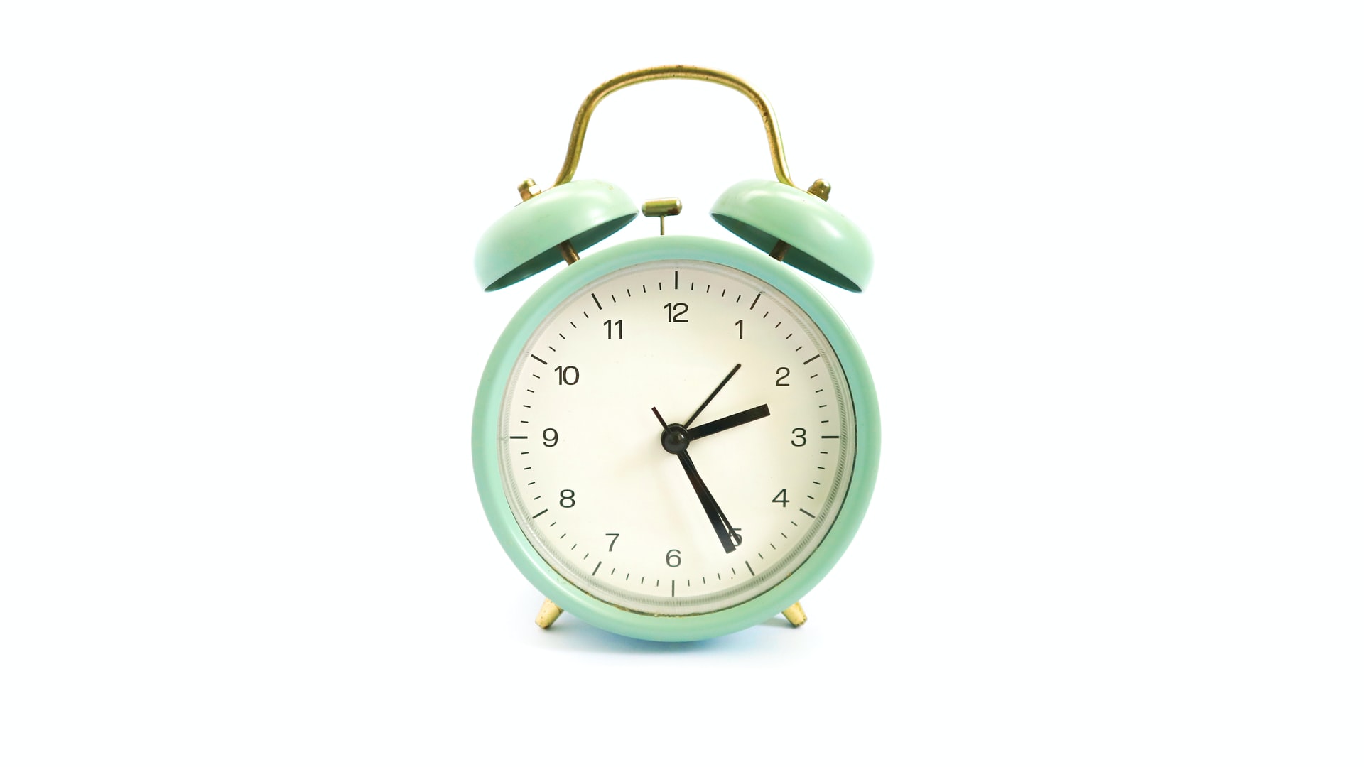 bright turquoise alarm clock